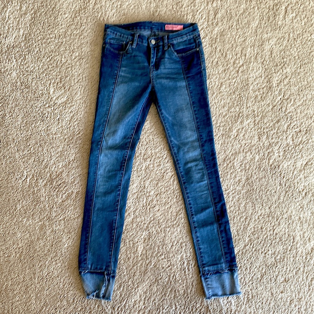 Blank NYC kids girls blue jeans.
